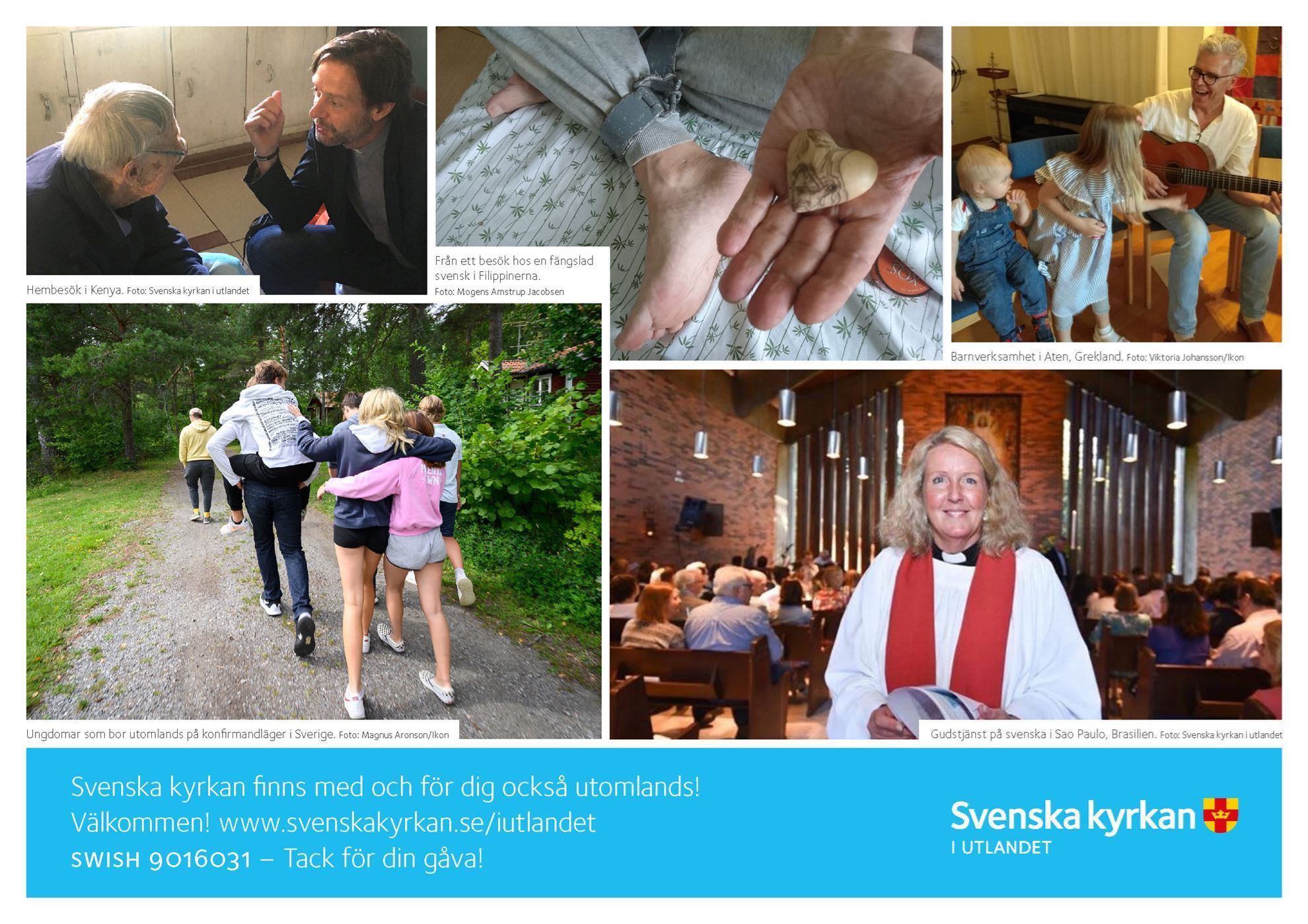 Svenska kyrkan Webbshop. Vad g\u00f6r Svenska kyrkan i utlandet - A4 (PDF)