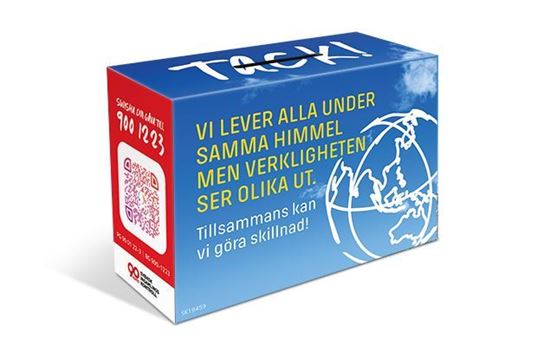 Bild på Fastebössa med vit baksida – SLUT, inget tilltryck av bössan görs.