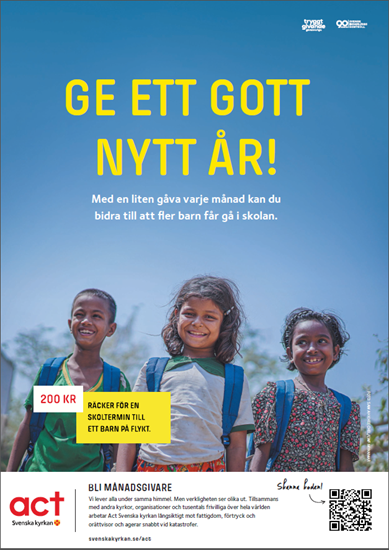 Bild på Affisch A4 Nyårskampanj Månadsgivande. PDF