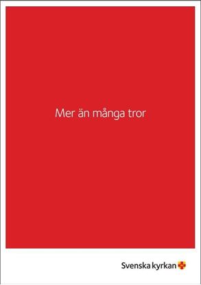 Bild på Mer än många tror - broschyr om Svenska kyrkan