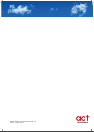 Bild på Act Tack brevpapper