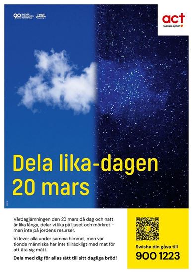 Bild på Affisch Dela lika, A3