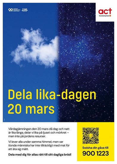 Bild på Affisch Dela lika, gatupratare 50x70 cm