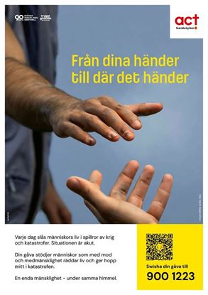 Bild på Affisch Från dina händer till där det händer, A4