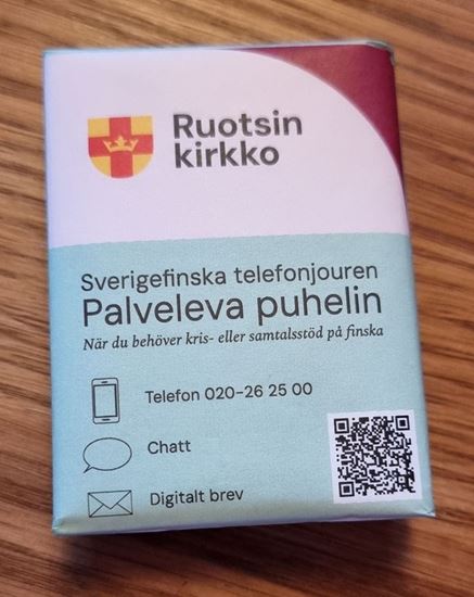 Bild på Sverigefinska telefonjouren. Näsdukar. 9-pack