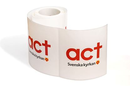 Bild på Act Svenska kyrkan. Dekal på rulle. 10x10 cm
