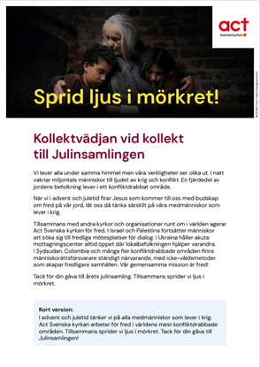 Bild på Kollektmaterial, Julinsamling 2025