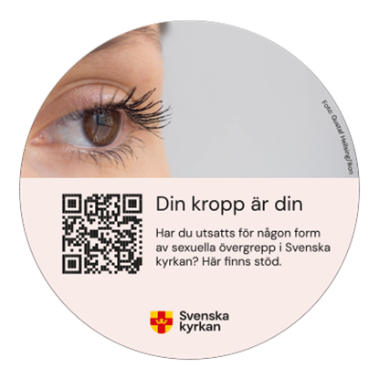 Bild på "Din kropp är din". Klistermärken ark med 6 st