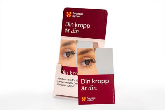 Bild på "Din kropp är din". Kortställ för infokort