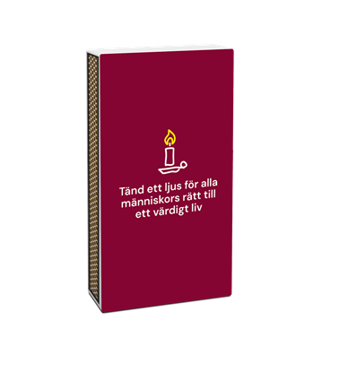 Bild på Tändsticksask Act Svenska kyrkan