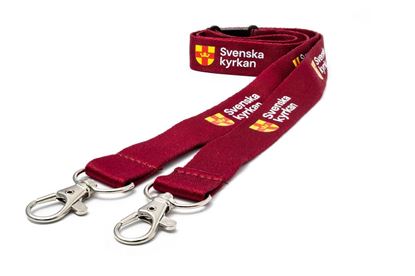 Bild på Nyckelband Svenska kyrkan. 10-pack. OBS! 2 karbinhakar