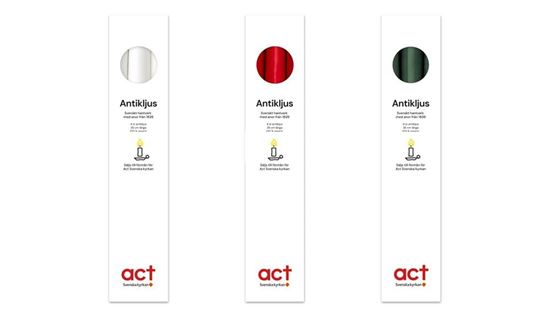 Bild på Antikljus Act Svenska kyrkan